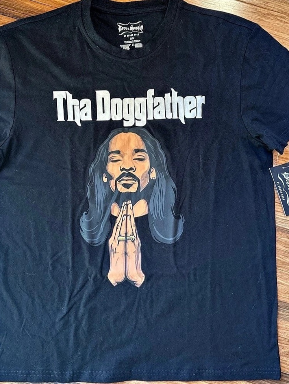 Dogg Supply Snoop Dogg Graphic Tee Graphic Tee Black Large NWT